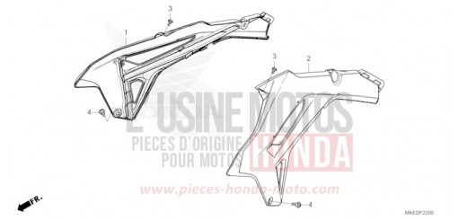 KUEHLERHAUBE (CRF450R/RWE) CRF450RP de 2023